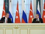 Владимир Путин и Реджеп Эрдоган во время встречи в Санкт-Петербурге Владимир Путин и Реджеп Эрдоган во время встречи в Санкт-Петербурге