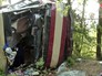 ДТП с участием рейсового автобуса сообщением "Судак-Керчь" в районе с. Щебетовка, на трассе "Алушта-Судак-Феодосия" ДТП с участием рейсового автобуса сообщением "Судак-Керчь" в районе с. Щебетовка, на трассе "Алушта-Судак-Феодосия"