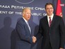 Премьер-министр Сербии Александр Вучич и вице-президент США Джо Байден Премьер-министр Сербии Александр Вучич и вице-президент США Джо Байден
