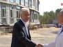 Сергей Собянин осматривает строительные работы Сергей Собянин осматривает строительные работы