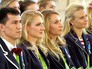 Российские олимпийцы во время поздравления в Кремле Российские олимпийцы во время поздравления в Кремле