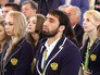 Российские олимпийцы во время поздравления в Кремле Российские олимпийцы во время поздравления в Кремле