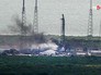Последствия взрыва ракеты Falcon 9 на мысе Канаверал Последствия взрыва ракеты Falcon 9 на мысе Канаверал
