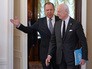 Министр иностранных дел России Сергей Лавров и специальный посланник ООН по Сирии Стаффан де Мистура Министр иностранных дел России Сергей Лавров и специальный посланник ООН по Сирии Стаффан де Мистура