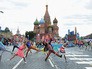 Театрализованное представление на Красной площади в Москве в честь Дня города Театрализованное представление на Красной площади в Москве в честь Дня города