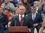 Президент РФ Владимир Путин выступает на торжественной церемонии открытия Дня города на Красной площади в Москве Президент РФ Владимир Путин выступает на торжественной церемонии открытия Дня города на Красной площади в Москве