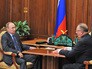 Президент России Владимир Путин и президент компании "Транснефть" Николай Токарев Президент России Владимир Путин и президент компании "Транснефть" Николай Токарев