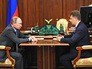Президент России Владимир Путин и министр транспорта Максим Соколов Президент России Владимир Путин и министр транспорта Максим Соколов