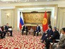 Президент России Владимир Путин и президентом Киргизии Алмазбеком Атамбаевым Президент России Владимир Путин и президентом Киргизии Алмазбеком Атамбаевым