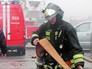 Пожарные на месте возгорания в Москве Пожарные на месте возгорания в Москве