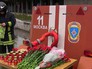 Возложение цветов к складу на ул. Амурская, где при тушении погибли восемь пожарных Возложение цветов к складу на ул. Амурская, где при тушении погибли восемь пожарных