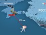 Смоделированный момент авиакатастрофы Ту-154 в небе над Чёрным морем Смоделированный момент авиакатастрофы Ту-154 в небе над Чёрным морем