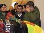 Глава ДНР Александр Захарченко на церемонии прощания с командиром ополчения ДНР Арсеном Павловым ("Моторола") в Донецке Глава ДНР Александр Захарченко на церемонии прощания с командиром ополчения ДНР Арсеном Павловым ("Моторола") в Донецке