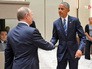 Президент России Владимир Путин и президент США Барак Обама Президент России Владимир Путин и президент США Барак Обама