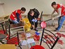 Последствия обстрела школы в Сирии Последствия обстрела школы в Сирии