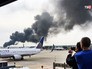 Пожар на аэродроме в США Пожар на аэродроме в США