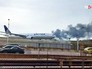 Пожар на аэродроме в США Пожар на аэродроме в США