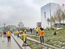 Субботник у памятника князю Владимиру в Москве Субботник у памятника князю Владимиру в Москве