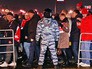 Полицейское оцепление на футбольном матче Полицейское оцепление на футбольном матче