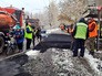 Укладка асфальта в снегопад Укладка асфальта в снегопад