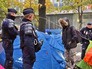 Полиця Франции в палаточном городке мигрантов Полиця Франции в палаточном городке мигрантов