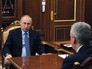 Президент РФ Владимир Путин и мэр Москвы Сергей Собянин (справа) во время встречи в Кремле Президент РФ Владимир Путин и мэр Москвы Сергей Собянин (справа) во время встречи в Кремле