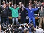 Протестующие в здании парламента Бразилии Протестующие в здании парламента Бразилии