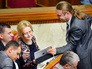 Ирина Фарион и Игорь Мирошниченко на заседании Верховной Рады Украины Ирина Фарион и Игорь Мирошниченко на заседании Верховной Рады Украины