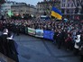 Участники акции, посвященной годовщине начала событий на Майдане Участники акции, посвященной годовщине начала событий на Майдане