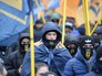 Участники акции, посвященной годовщине начала событий на Майдане Участники акции, посвященной годовщине начала событий на Майдане