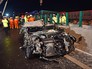 Спасательные службы на месте столкновения автомобилей в Китае Спасательные службы на месте столкновения автомобилей в Китае