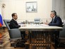 Председатель правительства РФ Дмитрий Медведев и председатель "Внешэкономбанка" (ВЭБ) Сергей Горьков Председатель правительства РФ Дмитрий Медведев и председатель "Внешэкономбанка" (ВЭБ) Сергей Горьков