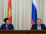 Глава МИД России Сергей Лавров и глава МИД республики Вьетнам Фам Бинь Минь на пресс-конференции Глава МИД России Сергей Лавров и глава МИД республики Вьетнам Фам Бинь Минь на пресс-конференции