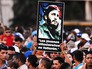 Кубинцы во время митинга в память об ушедшем из жизни лидером кубинской революции Фиделе Кастро Кубинцы во время митинга в память об ушедшем из жизни лидером кубинской революции Фиделе Кастро