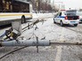 Машины ДПС на месте ДТП с участием автобуса Машины ДПС на месте ДТП с участием автобуса