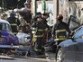 На месте крупного пожара в ночном клубе в штате Окленд, США На месте крупного пожара в ночном клубе в штате Окленд, США