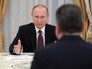 Президент РФ Владимир Путин во время встречи с председателем Коллегии Евразийской экономической комиссии Тиграном Саркисяном Президент РФ Владимир Путин во время встречи с председателем Коллегии Евразийской экономической комиссии Тиграном Саркисяном