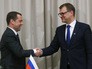 Председатель правительства РФ Дмитрий Медведев и премьер-министр Финляндии Юха Сипиля Председатель правительства РФ Дмитрий Медведев и премьер-министр Финляндии Юха Сипиля