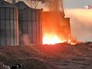 Горящее нефтехранилище в Сирии Горящее нефтехранилище в Сирии