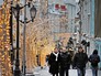Новогоднее украшение в Столешниковом переулке Новогоднее украшение в Столешниковом переулке