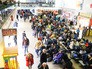 Пассажиры в аэропорту Калининграда Пассажиры в аэропорту Калининграда