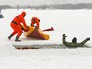 Учения сотрудников МЧС на воде Учения сотрудников МЧС на воде