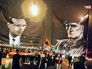 Украинские радикалы несут знамена с изображением Стапана Бандеры и Романа Шухевича Украинские радикалы несут знамена с изображением Стапана Бандеры и Романа Шухевича