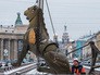 Демонтаж скульптур грифонов с Банковского моста в Санкт-Петербурге для отправки их на реставрацию Демонтаж скульптур грифонов с Банковского моста в Санкт-Петербурге для отправки их на реставрацию