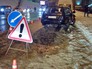 Работа сотрудников МЧС по извлечению скатившегося автомобиля в Москву-реку Работа сотрудников МЧС по извлечению скатившегося автомобиля в Москву-реку