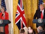Премьер-министр Великобритании Тереза Мэй и президент США Дональд Трамп Премьер-министр Великобритании Тереза Мэй и президент США Дональд Трамп