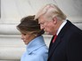 Президент США Дональд Трамп и его жена Меланьи Трамп Президент США Дональд Трамп и его жена Меланьи Трамп