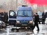 Сотрудники полиции на месте нападения на инкассаторов Сотрудники полиции на месте нападения на инкассаторов