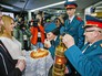 Прибытие огня в Сочи в сопровождении послов Зимних всемирных военных игр Прибытие огня в Сочи в сопровождении послов Зимних всемирных военных игр