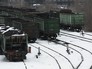 Вагоны с углем на железнодорожном вокзале Донецка Вагоны с углем на железнодорожном вокзале Донецка